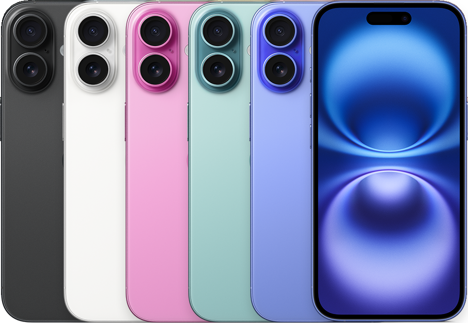 iPhone 16 Plus — все доступные цвета